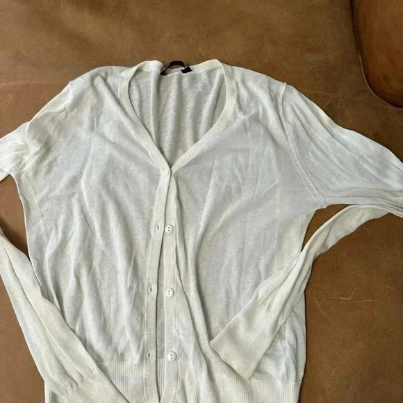 Jarbo Cream Color Cardigan Women’s Size 1 (Small) Flawed - Picture 2 of 10